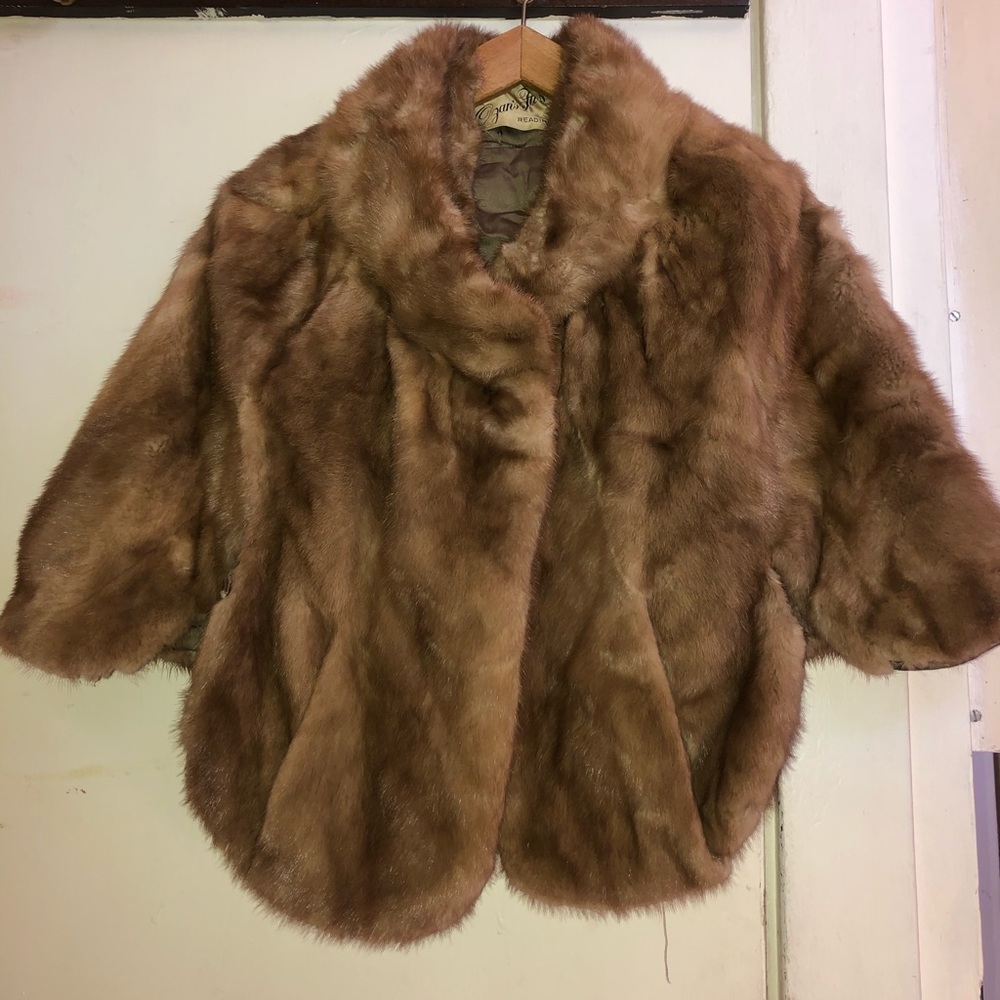 Real fur shawl